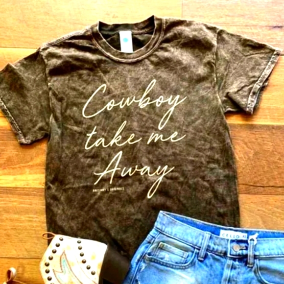 🤠NEW !!!"Cowboy, take me away."🏇 Happy Love T-shirt❤️ - Picture 3 of 6